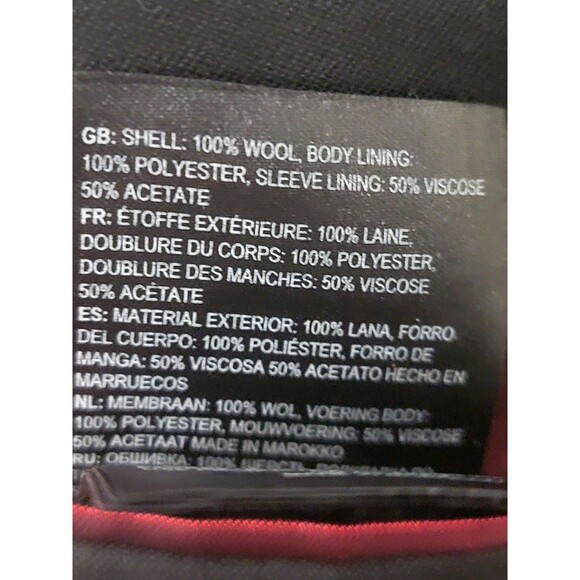 Ted Baker London Men's Wool Modern Fit Suit Jacket / Blazer Black Size 42R - Picture 13 of 13